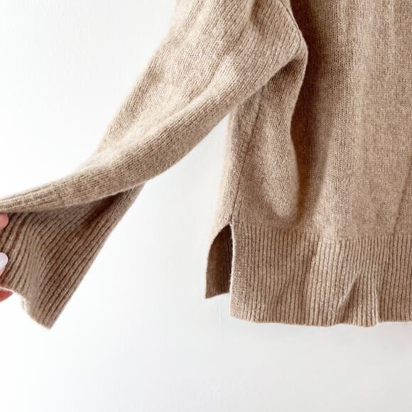 Rails Miranda Cashmere Silk Blend Long Sleeve Pullover Sweater Oatmeal XS - Picture 7 of 9